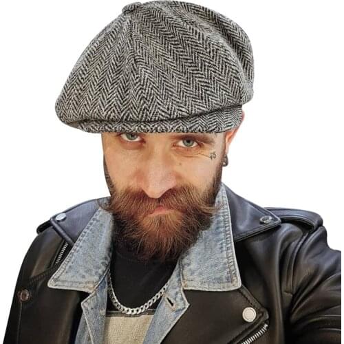 Stripe Beret Hat British Style Classic Retro Newsboy Hats for Men Women Universal Berets Cap Leisure Sports Sun Caps gorras