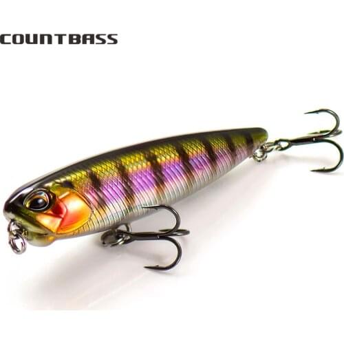 COUNTBASS 65mm 5.4g Walking Baits Topwater Fishing Lures Floating Stick Wobblers Leurre de Surface Plug Anglers Tackle