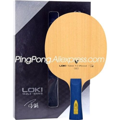 Original LOKI Violent 5 V5 Table Tennis Blade Racket (5 Ply Wood, Allround) Violent-5 Ping Pong Bat Paddle