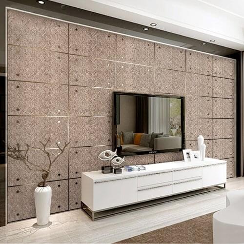 Modern Fashion 3D Imitation Marble Lattice Suede Non-woven Wallpaper Decor Restaurant Living Room TV Background Wallpaper Thick