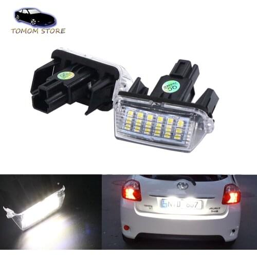 Car Styling LED Number Plate Light No Error for Toyota Auris Avensis Camry Corolla Esquire EZ Highlander Levin Noah Prius SAI