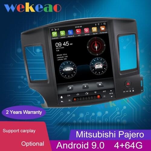 Wekeao Vertical Screen Tesla Style 12.1'' Android 9.0 Car Dvd Multimedia Player For Mitsubishi Lancer Grand Car Radio 2010-2016