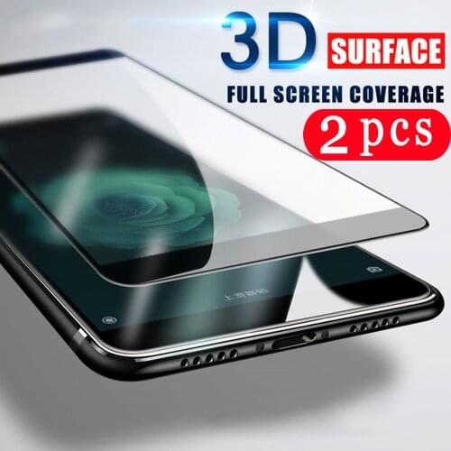 2Pcs protective film for xiaomi mi max 2 3 mix 2 2s 3 phone screen protector redmi K20 pro mi 9T pro tempered glass smartphone