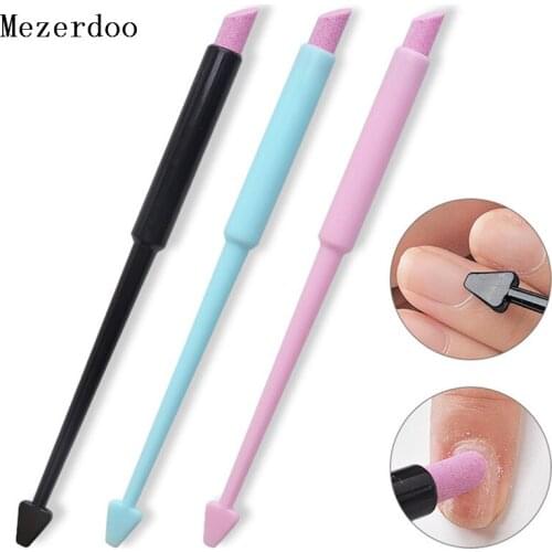 1Pc Double-end Quartz Cuticle Remover Nail Art Tool Arrow Design Washable Dead Skin Pusher Remover Manicure Nail Polishing Pens