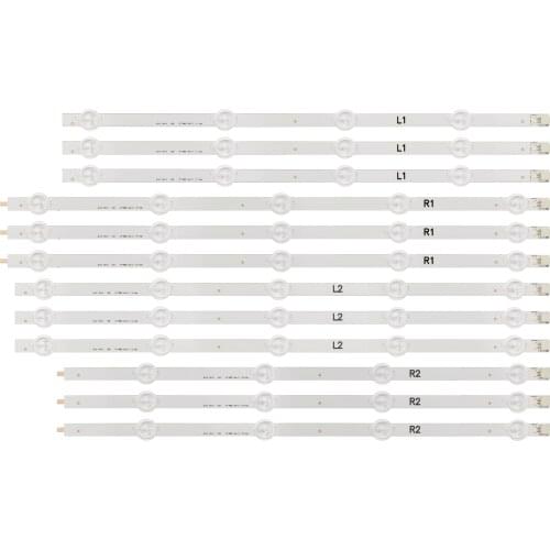 12 Pieces/set NEW 47" For LG 47LN5400-CN 47LA620V-ZA 47LA6218-ZD LED strip 6916L-1174A 6916L-1175A 6916L-1176A 6916L-1177A