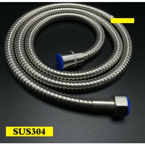 150cm 304 brushed nickel Shower Hose Stainless Steel Bathroom Heater Water Head Pipe SH070