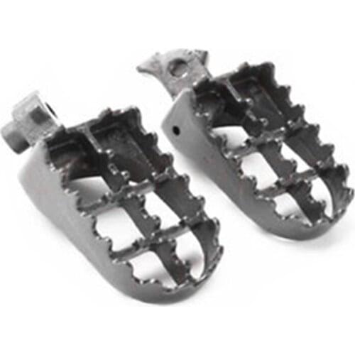 2pcs Gray Foot pegs Footrest Motorcycle For Honda 2000-2005 XR50R 70R 80R 100 1987-2005 Kawasaki KLR650