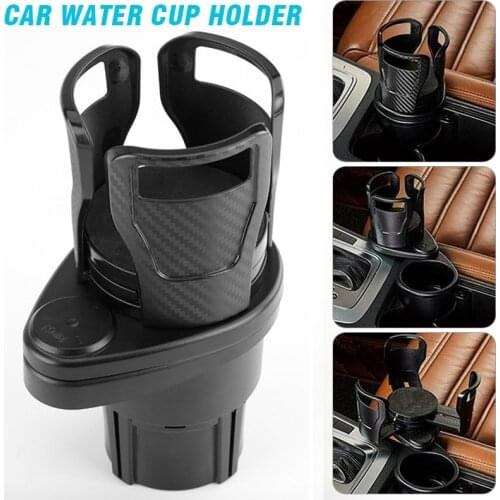 2 in 1 Car Cup Holder Universal Drink Bottle Tray 360 Degree Rotating Adjustable Bracket Coffe Mount Stand Car Accessories