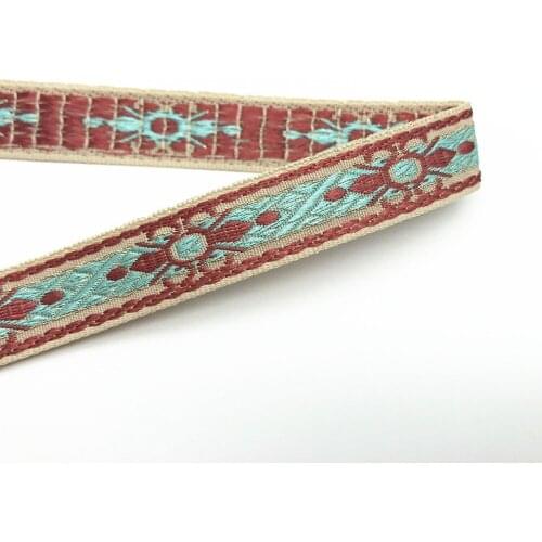 5Yards 16mm 5/8" Christmas Halloween Party Gift Wrapping Invitation Card Decoration Single Face Jacquard Woven Ribbon