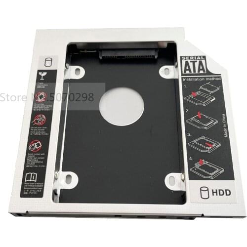 12.7mm 2nd HDD SSD Hard Drive Optical Caddy Adapter for HP Pavilion DV3 DV4 DV5 DV6 DV7 DV8 G4 G6 G7 replace UJ8B1 DS-8A5LH DVD