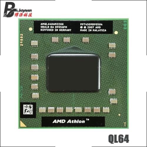 AMD Athlon 64 X2 QL-64 QL 64 QL64 2.1 GHz Dual-Core Dual-Thread CPU Processor AMQL64DAM22GG Socket S1