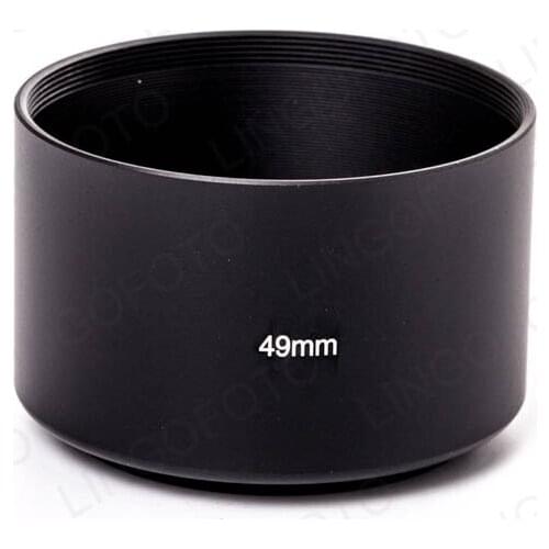 Lens Hood for 49 52 55 58 62 67 72 77 82mm Metal Telephoto Tele-lens Long Focus In Filter Thread