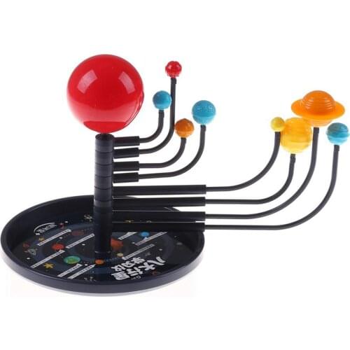 Eco-friendly plastic material DIY Eight Planets Solar System Model Assembling train childrens practice Aids Kids Education Toy
