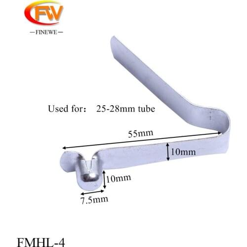 FINEWE 4pcs/lot 7.5mm Single Button Snap Locking Caravan Steel Kayak Paddle Spring Clip Tent Pole Push Hollow Button Spring Clip