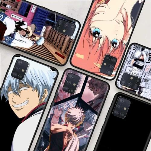GINTAMA Amine Case For Samsung Galaxy A51 A21S A71 A31 A52 A41 A11 A72 A32 A42 5G A01 A91 A12 A02 Cell Phone Soft Cover