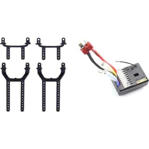 Car Spare Parts Receiver Receiving Board Circuit Board ESC with 4Pcs K989-50 K989-51 Front & Rear Car Shell Column