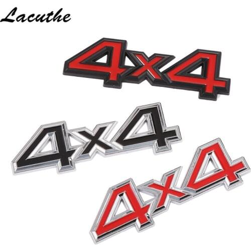 3D Metal 4x4 Auto Car Sticker 4 Drive Emblem Badge for JEEP Patriot Wrangler Grand Cherokee Compass Prado Car Styling