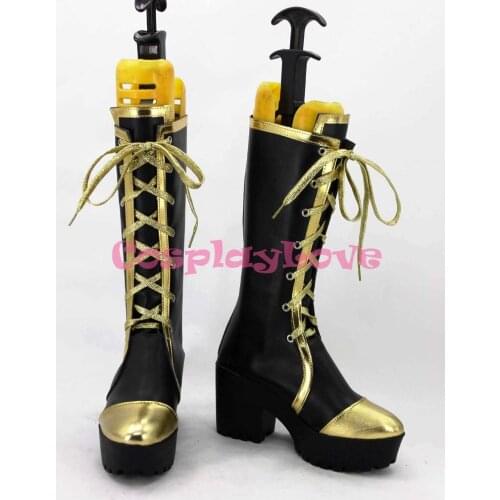 Newest Custom Made Japanese Anime Lovelive! September Lolita Maid High Heel Sonoda Cosplay Shoes Boots For Halloween Christmas