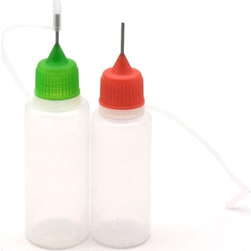 50Pcs 3ML 5ML 10ML 15ML 20ML 30ML 50ML 60ML 100ML 120ML Needle Vial for Vape E Juice Plastic Dropper Bottles With Metal Tips