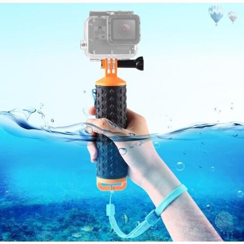 PULUZ Floating Handle Hand Grip Buoyancy Rods &Strap for GoPro NEW HERO/HERO7/6/5/5 4Session/4/3+/Xiaoyi/DJI Osmo Action Cameras
