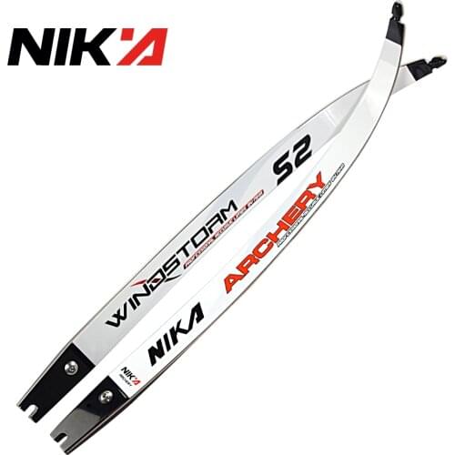 NIKA S2 Bow Limbs Archery Take Down ILF Recurve Bow Limbs 12-42lbs 68"