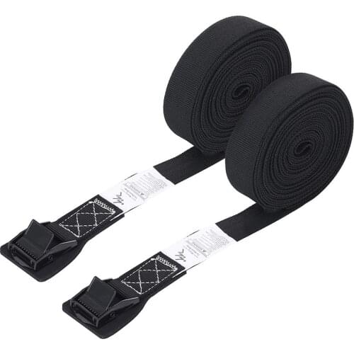 4.8M Buckle Rubber Tie-Down Belt Cargo Straps For Car Motorcycle Bike Mounted Kayak With Metal Buckle Tow Rope Ratchet Belt