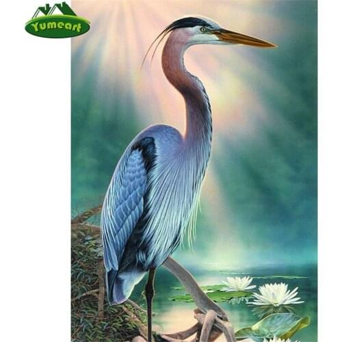 Needlework Diamond Embroidery Animal Diamond Mosaic DIY Rhinestones Crane Picture Diamond Painting Cross Stitch Sale Needle Gift