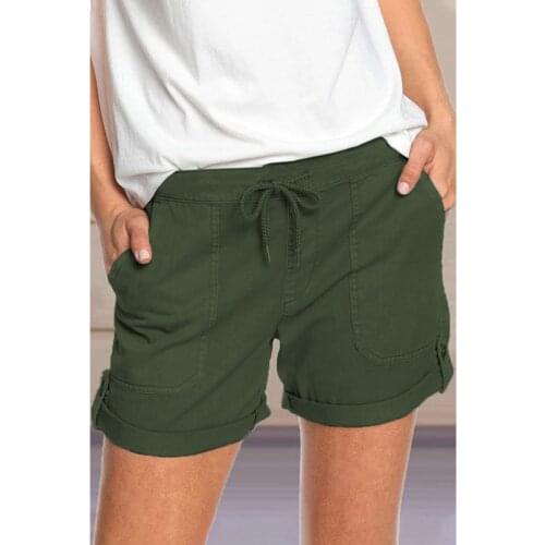 Shorts Women Elasticity Korean Style Harajuku Colorful Simple Oversize Trousers Female Casual Fashion Drawstring Streetwear New