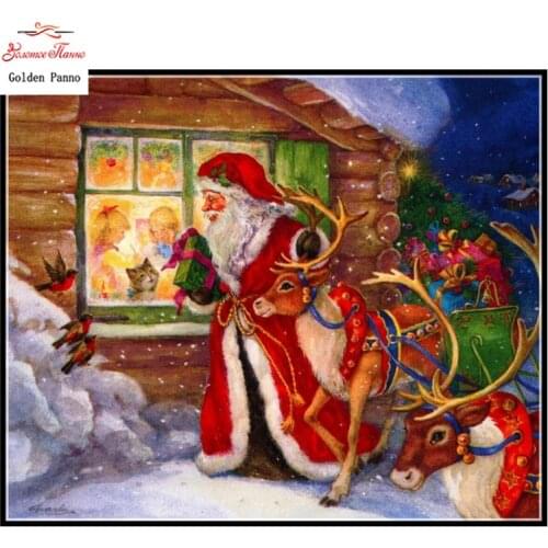 Embroidery,Diamond mosaic,DIY 5D Diamond painting,3D Diamond stitch,Diamond Embroidery Pattern Rhinestone Christmas Cross Stitch