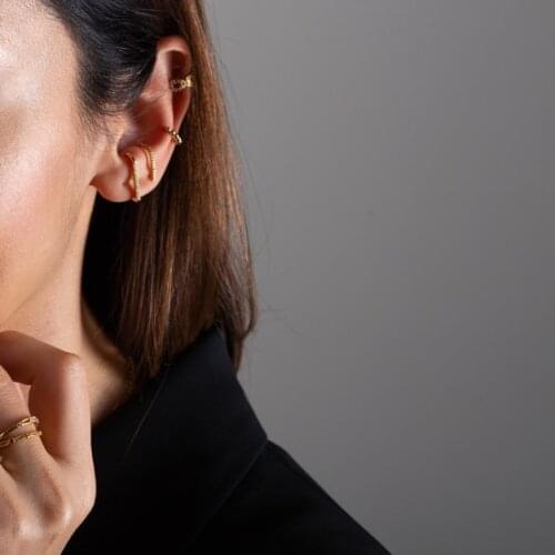 100% 925 sterling silver cz letter shape earing for women girls delicate cz bar earring stud high quality