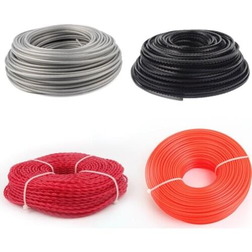 2.4/3.0mm Professional Fine Quality Mowing Nylon Grass Trimmer Rope Brush Cutter Strimmer Line Mowing Wire Lawn Mower Accessory