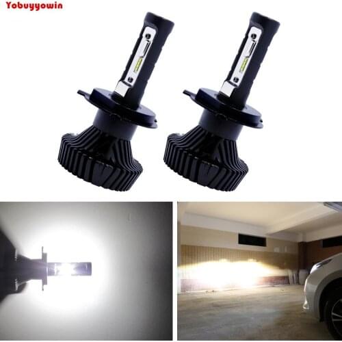 2Pcs H4 Universal For all Car Auto 6000K White LED Headlight Car Light DRL High/Low Beam Kit with 16000 Lumen PhilipsZES Chip