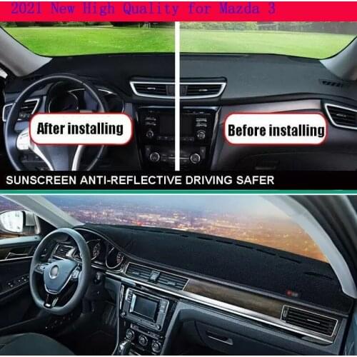 2021 New High Quality for Mazda 3 2006-2012 Dashboard Cover Non Slip Dash Mat Sun Shade Carpet Pad Accessories