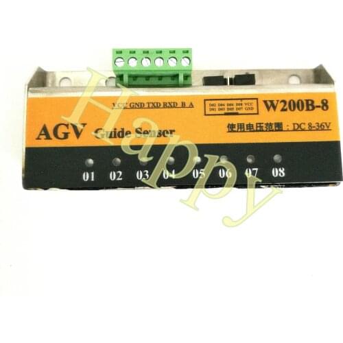 AGV magnetic navigation sensor feeding feeding robot navigation magnetic stripe line high sensitivity RS232 and IO output