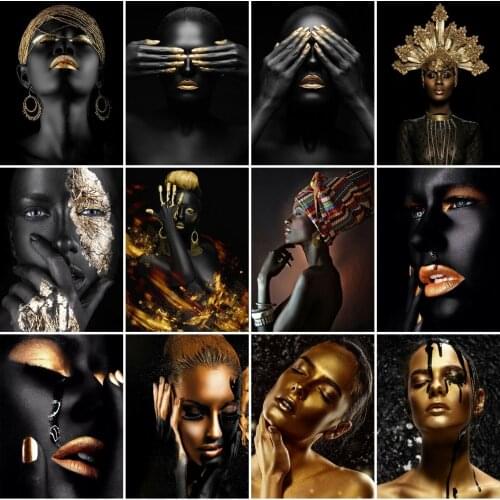 AZQSD Full Square Diamond Painting Woman Cross Stitch Rhinestones Diamond Embroidery Portrait Mosaic Handmade Decorations Home