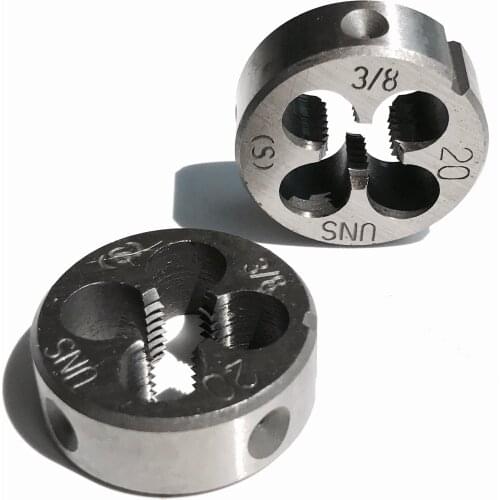 Free shipping of 2PCS DIY quality UNS 3/8"-20 American standard Die Threading Tools Lathe Model Engineer Thread Maker