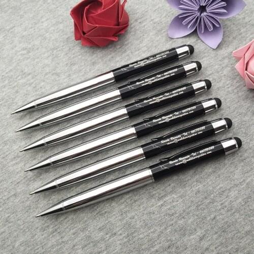 Free Name text Personalized Birthday gift for my birthday party gifts 10pcs roller stylus pens custom free with any logo text