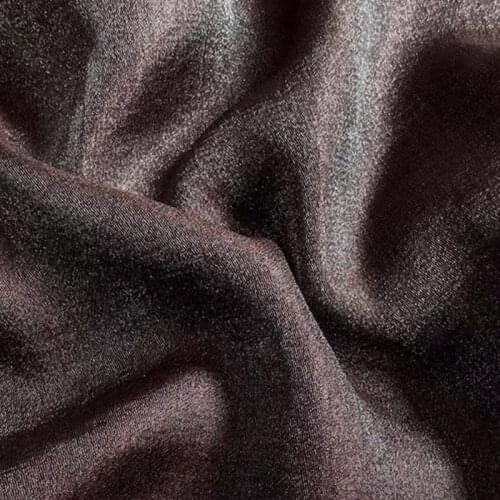 CF471 1m Changeable Metallic Bronze Cotton Tencel Fabric Imported Coloured Glaze Silk Satin Fashion Women Formal Dress Fabrics