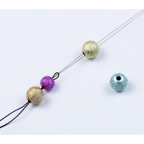 RBFHYER Central Opening Stainless Steel Beading Needles 5PCS Jewelry Bracelets Handmade Making Tools Threading String Cord