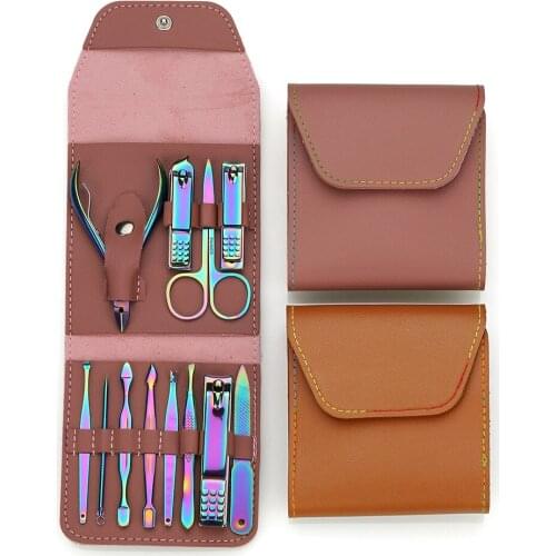 New nail clipper 12 sets nail clipper suit color nail clippe