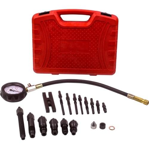 Diesel Engine Compression Gauge Tester Cylinder Pressure Test Tools Kit Automotive