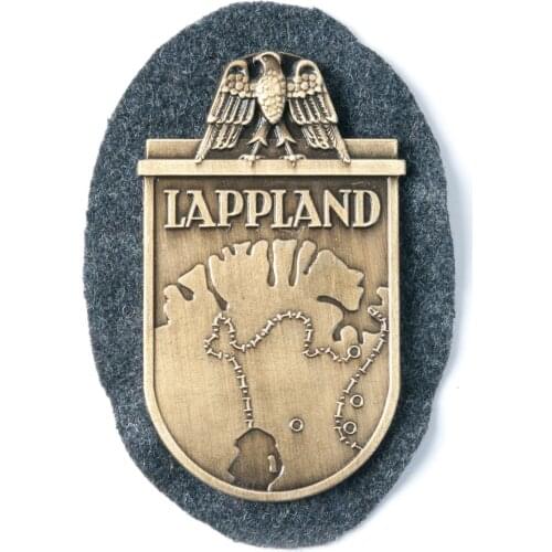 WWII LAPPLAND SHIELD PLAQUE METAL BADGE