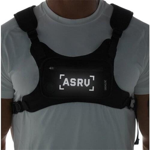 Running Chest Rig Gym Bag Mens Hip Hop Streetwear Waist Bag Tactical Vest Pack Mobile Phone Holder Workout Fitness Sports Bags