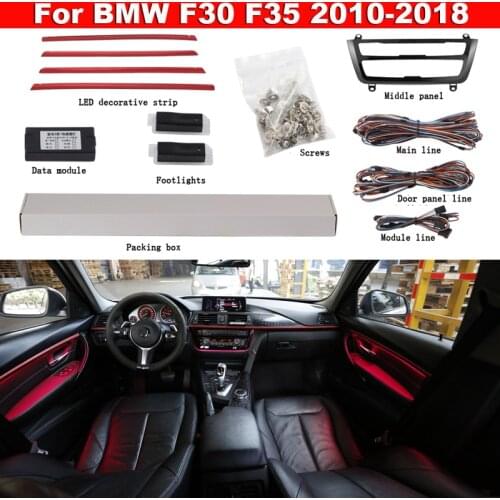 Car door neon ambient light For BMW F30 F35 318i 320i 330i 340i 320d 330d 9-color Auto decorative Atmosphere LED strip lighting