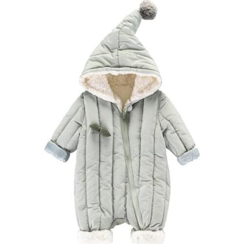 New Baby Rompers Winter Thick Warm Baby boy Clothing Long Sleeve Baby Clothes Baby Infant Jumpsuit