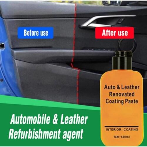 120ML Auto Leather Plastic Refurbishment Paste Car Restorer Cream For Automobile Plastic Dashboard Cleaner Interior Maintenance