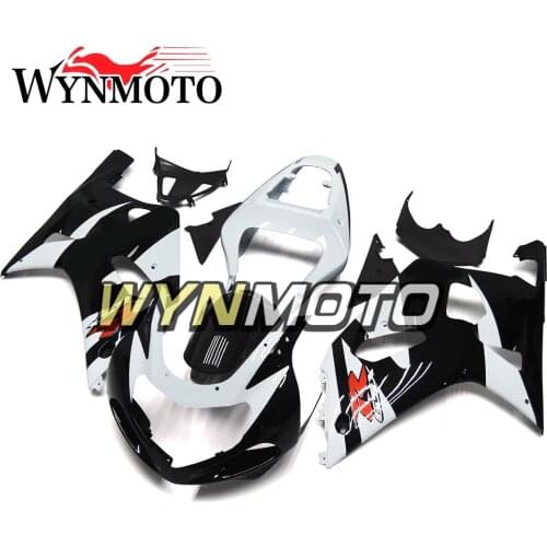 Complete Fairings Kit For GSXR600 750 00-03 2000 2001 2002 2003 K1 Injection ABS Plastics Fairings Bodywork White Black Panels