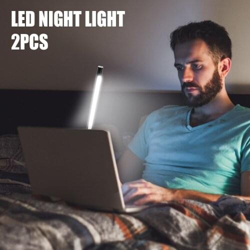 Portable USB LED Mini Book Light Reading Lamp Table Lamp Flexible 10leds Light Lamp for Bedroom Power Bank Laptop PC Computer