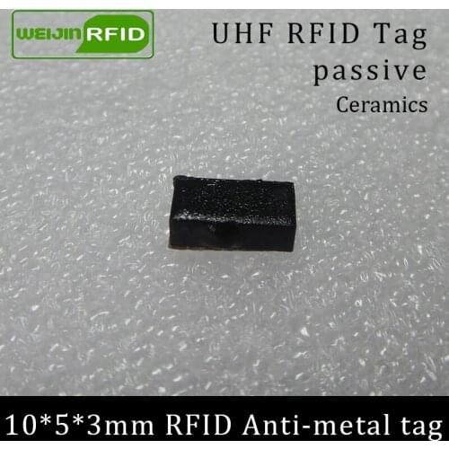 UHF RFID anti metal tag 915m 868mhz Alien Higgs3 EPCC1G2 6C 10*5*3mm very small rectangle Ceramics smart card passive RFID tags
