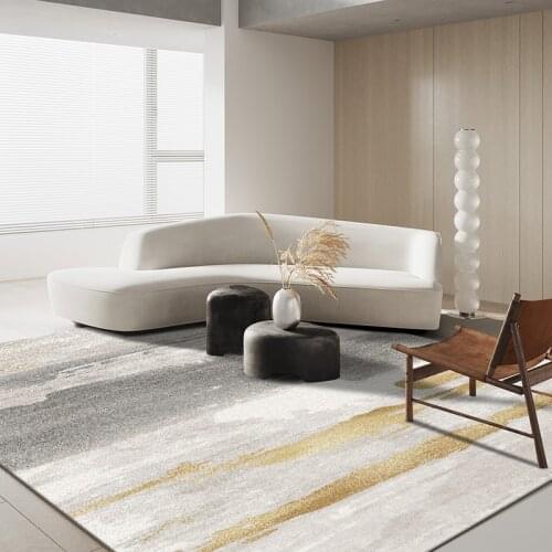 Nordic light luxury large area carpet living room coffee table mat bedroom carpet simple modern European mat easy to manage